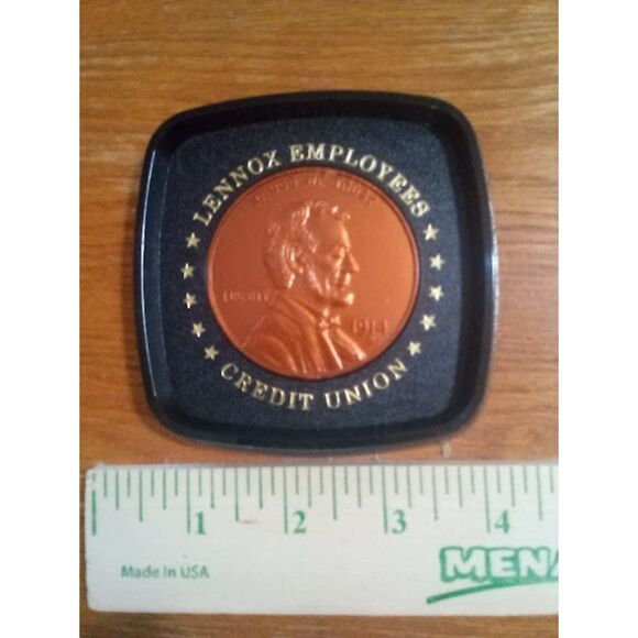 Lennox Employees Credit Union Collectable Rare Coin Coasters - Picture 2 of 4